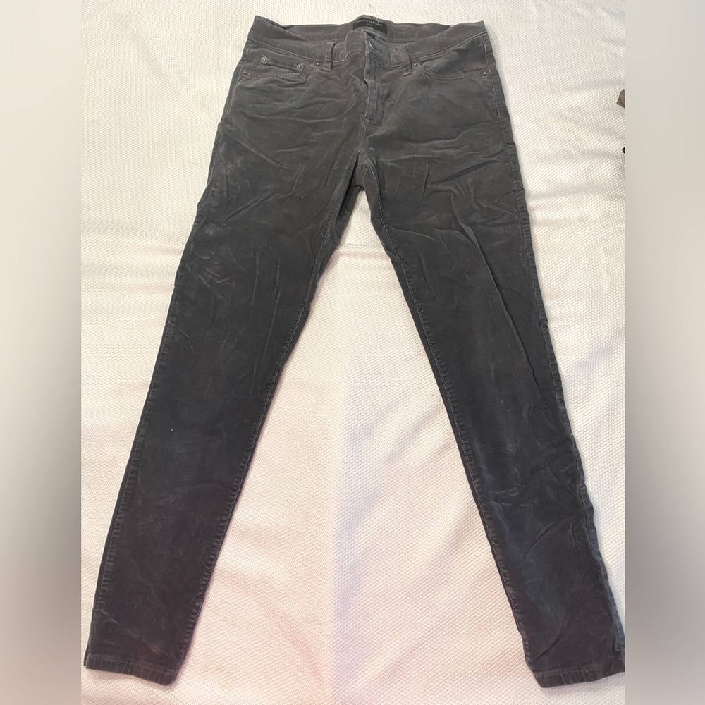 Banana Republic, size 6, gray, corduroy skinny pants